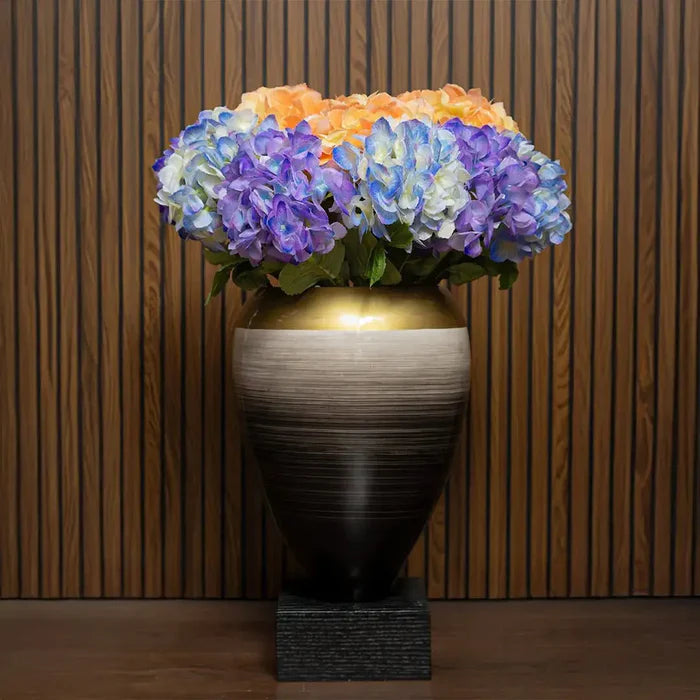 WHITE BRUSHED SLATE VASE